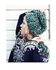 czapki damskie Czapka beanie zieleń handmade  z wełną 3