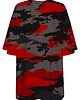 t-shirt damskie DR.CROW T-shirt Damski Oversize Moro Black Red 1