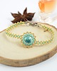 bransoletki - inne Crystal molecule turquoise 1