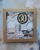 kartki scrapbooking Kartka na 30-stkę dla kobiety 2