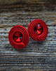 kolczyki soutache Czerwone  kolczyki soutache 2
