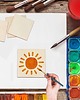 akcesoria różne Kwadraty ze sklejki 100SZT Drewniane kwadraty Scrapki kwadrat Baza 5x5cm 1