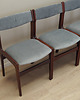 krzesła Komplet czterech krzeseł mahoniowych, duński design, lata 70, produkcja: Dania 2