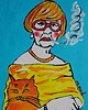 obrazy Obraz do salonu portret odlotowa babcia 4