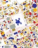 plakaty WARSZAWA centrum  plakat mapa 2