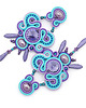kolczyki soutache Kolorowe boho kolczyki 2