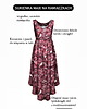 sukienki maxi damskie Maxi SUKIENKA w kwiaty ręcznie malowany wzór, autorski print 100% wiskoza 3