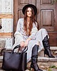 torby XXL Shopper torba skórzana czarna PYTON - DREAM BAG 1