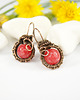 kolczyki wire wrapping Kolczyki z jadeitem 6