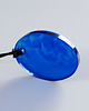 wisiory Niebieski wisiorek owalny 3,9x3 cm z zapięciem karabińczyk handmade 1