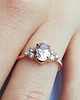 pierścionki zaręczynowe Morganit I Diamenty Zaręczynowy Pierścionek 3