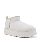 półbuty damskie Cosy Ultra Short Platform BOOTS CREAM 1