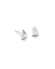 kolczyki srebrne Kolczyki srebrne TRI MINI / satin silver earrings 7