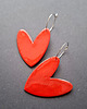 kolczyki z masy plastycznej Kolczyki ecce serce no6 3