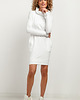 komplety damskie Komplet sukienek z kominem i kieszeniami dla mamy i córki, model 37, biały 3