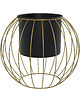 kwietniki Kwietnik metalowy loft design Ball GOLD śr. 35cm 2