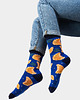 skarpetki męskie Skarpetki pierogi chabrowe niebieskie skarpetki we wzory Kabak 2