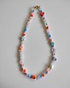 chokery Pomarańczowo-błękitny naszyjnik choker kolorowy 1