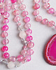 korale UNIKATOWY naszyjnik MALA agat różowy 2