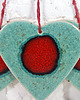 Ozdoby na ścianę Duże serce - ceramiczna ozdoba świąteczna 1