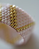 pierścionki - różne Pierścionek Beadingowy  GoldenPink 3