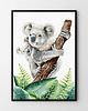 obrazy i plakaty do pokoju dziecięcego Zestaw plakatów Koala & Żyrafa 2