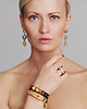 pierścionki złote Pierścionek Mountain Crystal Leather Ring in Gold 1