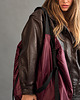 torby XXL Bordowa torba shopper TWIN Deep Cherry moora x CZAJKOWSKI 5