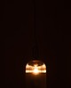 lampy wiszące Lampa szklana prążkowana szara 3