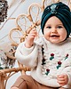 czapki dziecięce Turban welurowy MORIA dla dziewczynki na jesień i zimę czarny 5