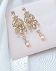 Biżuteria ślubna Kolczyki Perfect Glam Chandelier - Gold 3