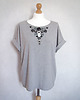 t-shirt damskie Button T-shirt - koszulka oversize 1