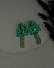 kolczyki soutache Zielone eleganckie kolczyki sutasz 1