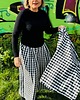 komplety damskie Komplet w kratę. Kimono + kuloty 7