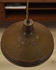 lampy wiszące Mosiężna lampa wisząca z lat 60. duński design stożkowy klosz 2