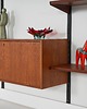 półki Regał modułowy Kai Kristiansen, fornir tekowy, duński design lat 60. 1