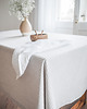 obrusy i serwetki Lniany obrus z listwą heavy linen GRAY STRIPES 2