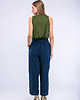 spodnie materiałowe damskie Halny Blue-Green Spodnie 3