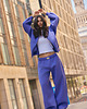 spodnie dresowe damskie Spodnie dresowe PUFFA BAGGY Purple Hills damskie 7