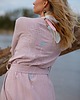 sukienki maxi damskie Kimono Moon Crystal - wiskoza  brudny róż 2