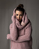 swetry damskie  Sweter Boucle Różowy 3