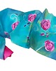 szale damskie Róże w błękicie morza - jedwabny szal 2