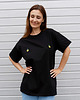 t-shirt damskie T-shirt Voila Czarny Cytryny 4