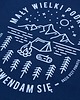 t-shirty dla chłopców Koszulka dla dziecka PODRÓŻNIK granatowa 2