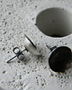 kolczyki wire wrapping skorupki  - sztyfty 1